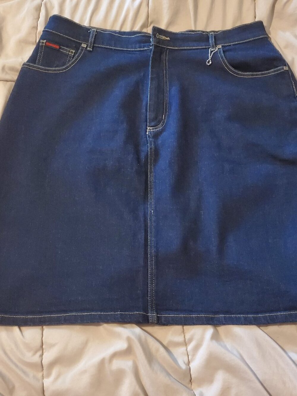 Fubu denim skirt, knee length, Women 16